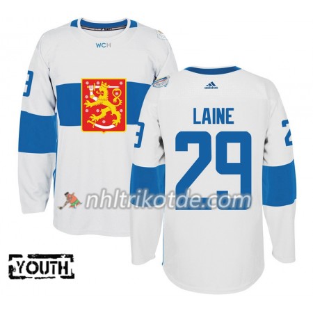 Finnland Trikot Patrik Laine 29 2016 World Cup Weiß Premier - Kinder